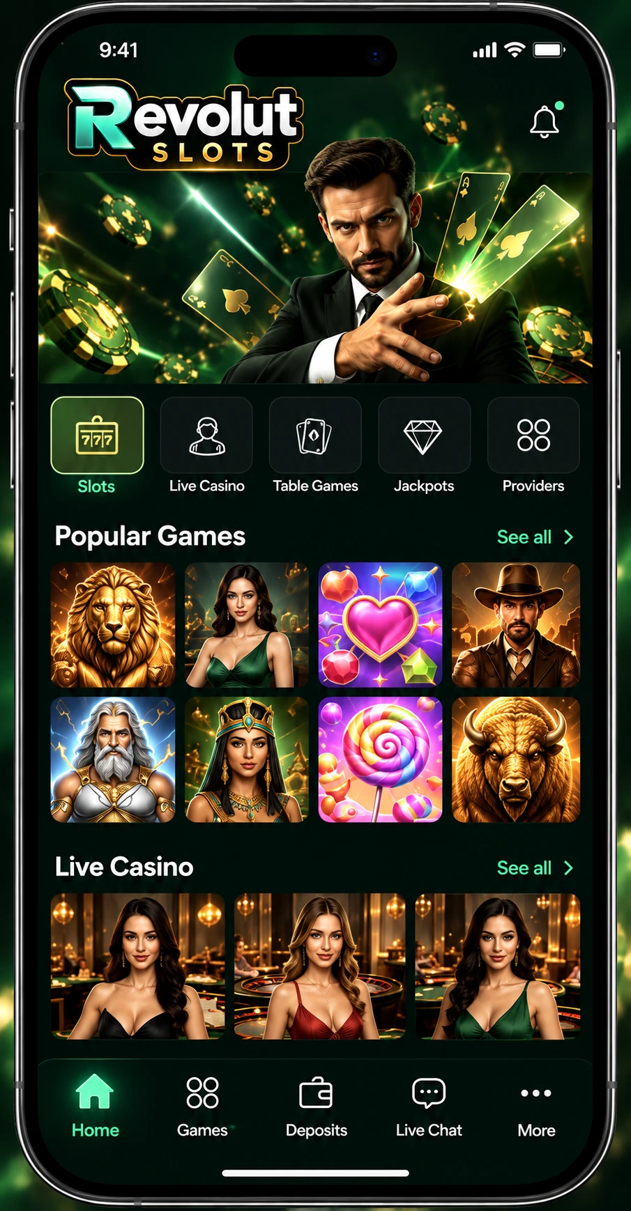 Revolut Slots Mobile App